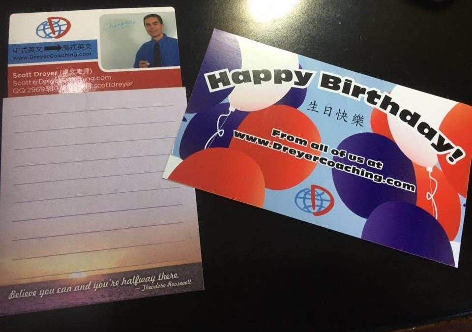 notepad and birthday card